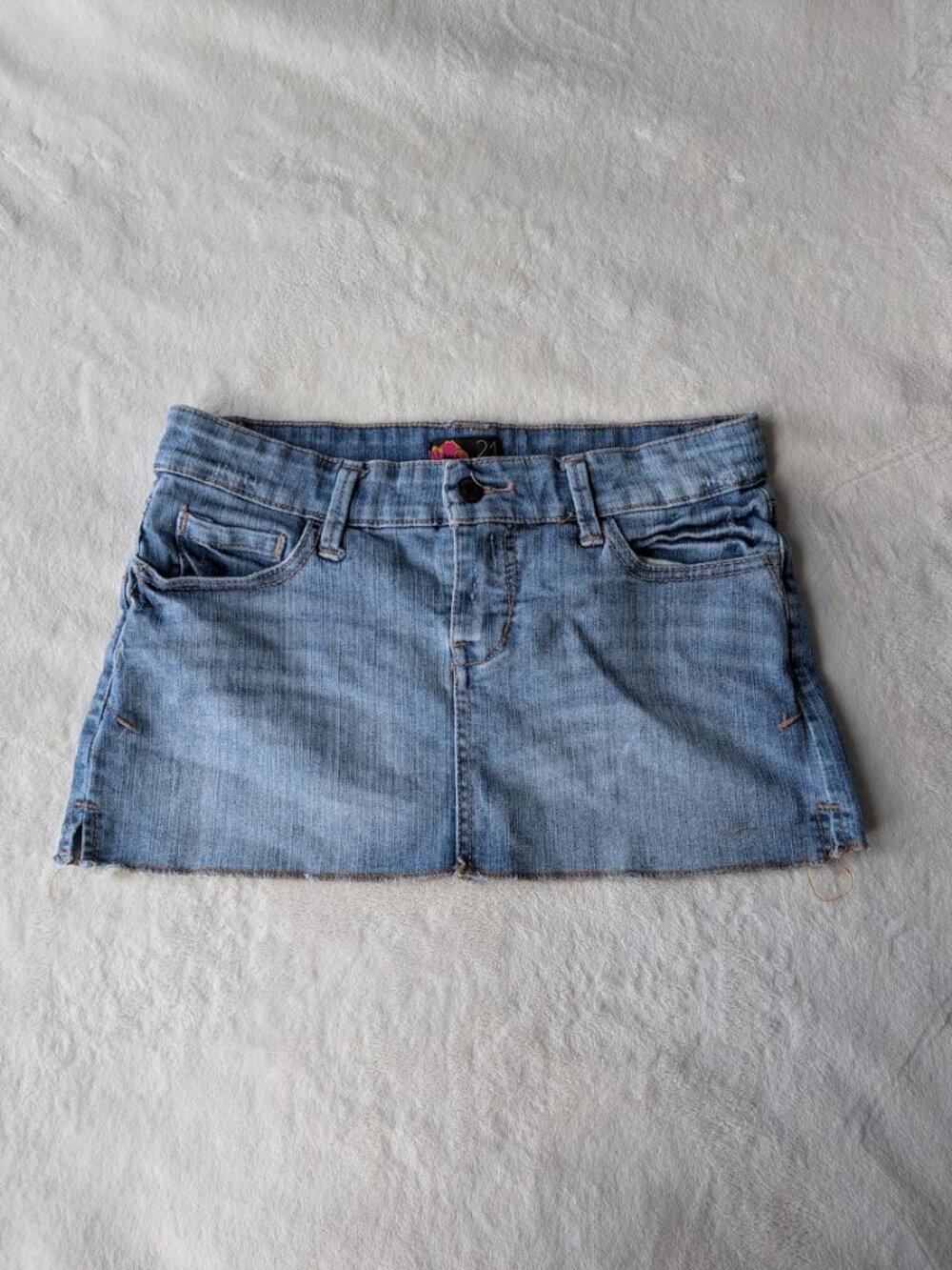 2000's y2k micro mini denim skirt